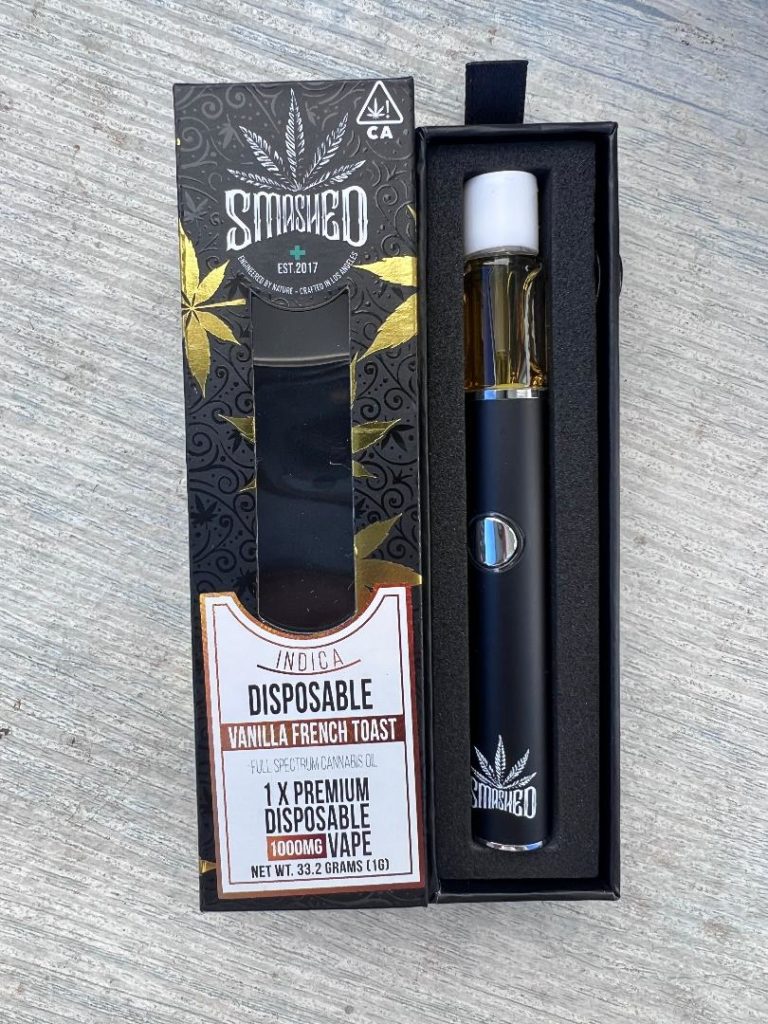 Smashed Disposable - Vanilla French Toast - 1Gram - Indica - Thin Air ...