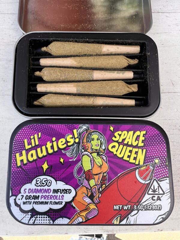 Haute Sauce - Lil Hauties - 5 Joints - Space Queen - Hybrid - Diamond Infused