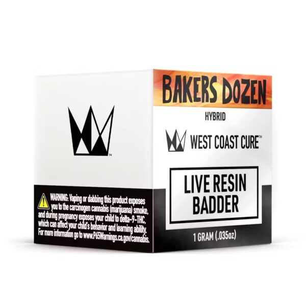 West Coast Cure - Bakers Dozen - Live Resin Badder - 1gram