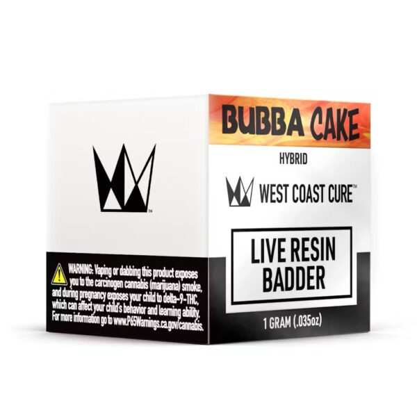 West Coast Cure - Bubba Cake - Live Resin Badder - 1gram